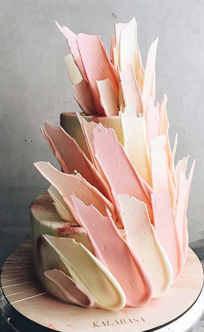 wedding cake colorful
